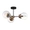 Nuvo Fixture, Semi Flush, 3-Light, Incandescent, 60W, 120V, B10, Candelabra, Bulb Count: 3 60/7123 - alternate 2